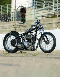 Period Modified: Triumph Drag Bike Image